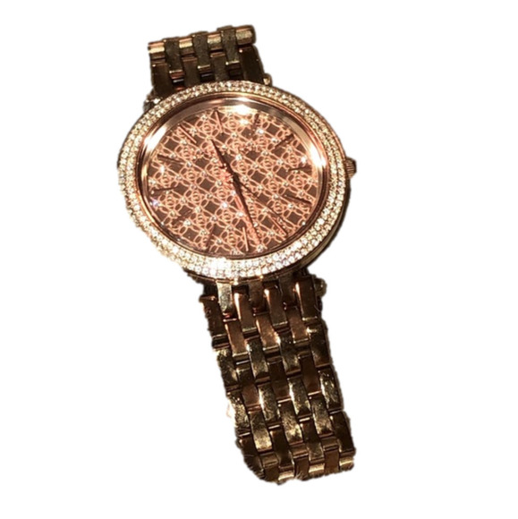 Michael Kors MK3399 Women's Darci Wrist Watch Rose Gold Tone 6” Wrist - Picture 1 of 6